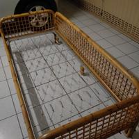 Letto in bambù e vimini