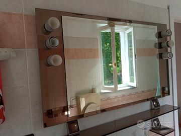 Set accessori bagno vintage Veca in cristallo