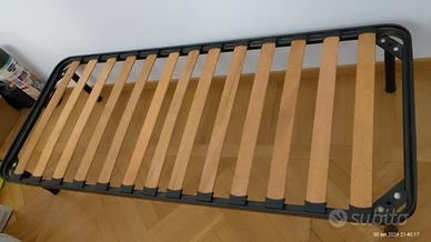 Letto singolo con doghe in legno 190 x 80 cm