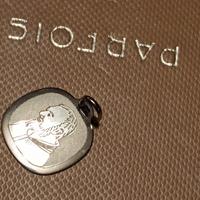 ciondolo Padre Pio oro bianco 18K