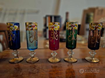 Set bicchieri in vetro