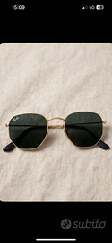 Ray-Ban RB3548N 001/58 Hexagonal Oro Polarizzati O