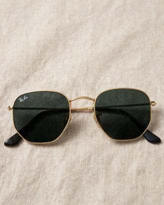 Ray-Ban RB3548N 001/58 Hexagonal Oro Polarizzati O