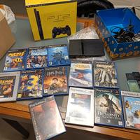 lotto Playstation 2 slim ps2 boxata + 10 giochi