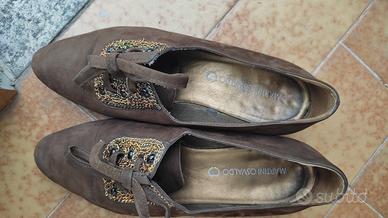 scarpe in camoscio marrone 