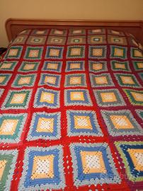 Coperta matrimoniale all'uncinetto