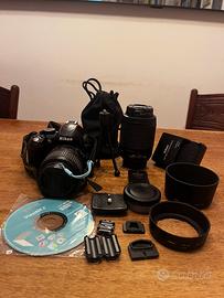 Reflex Nikon D3100 + 2 Obiettivi Originali