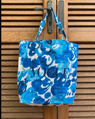 Vogue Blu Azzurra - Borsa Tote Bag In Cotone