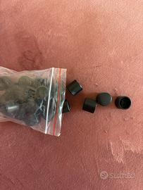 Tappi terminali in gomma nera NUOVI - per vari usi