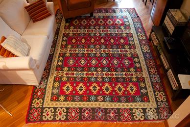 TAPPETO KILIM ANATOLIA Vecchio (cotone/lana)