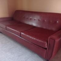Divano letto in similpelle