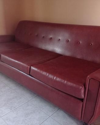 Divano letto in similpelle