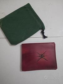 Portafoglio artigianale in cuoio