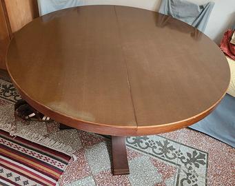 Tavolo Ovale in Legno Massiccio - Allungabile