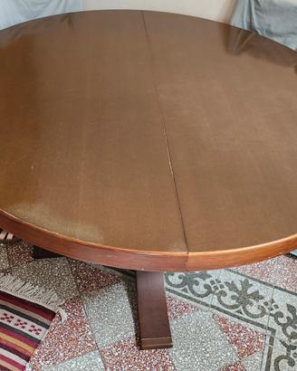 Tavolo Ovale in Legno Massiccio - Allungabile