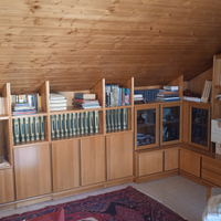 Soggiorno impiallacciato legno