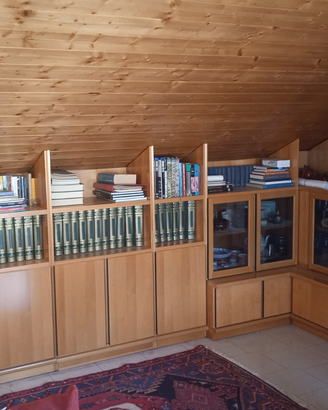 Soggiorno impiallacciato legno