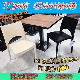 Sedie Paris e Venice Impilabili 25 euro