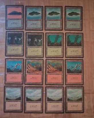 Carte MTG | Edizione FBB | Set 16 Terre base GD/EX