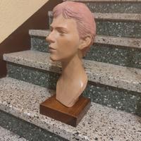 scultura  mezzo busto vintage firmata 