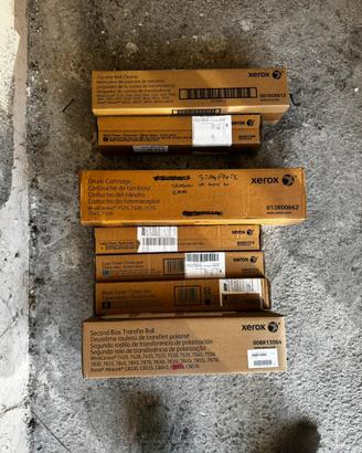 Lotto ricambi originali XEROX - Tamburo e rulli