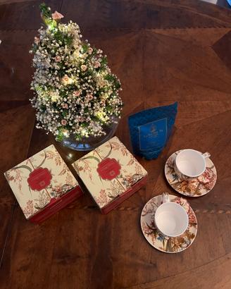 Cottage Blossom: coppia tazzine da collezione