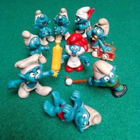 Set 9 puffi  Schleich Peyo 1979-1983