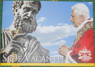 FOLDER VATICANO SEDE VACANTE con BOLLO RATZINGER