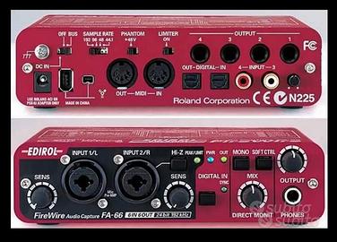 ROLAND FA66 FireWire Scheda Audio - 24bit/192kHz