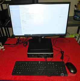 Postazione Completa Pc Hp e Monitor