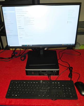 Postazione Completa Pc Hp e Monitor