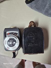esposimetro a analogico  portatile d'epoca 