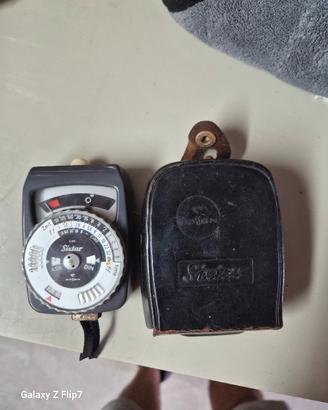 esposimetro a analogico  portatile d'epoca 