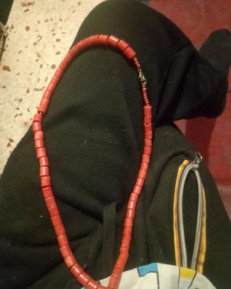 collana corallo rosso vintage 