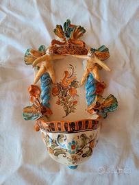 Acquasantiera ceramica - Grottaglie - G. De Fazio