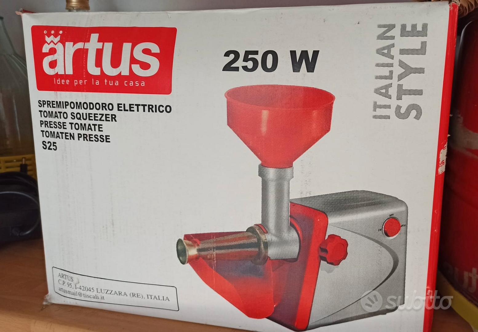 Passapomodoro Elettrico Artus S15 - 250W | Per Salse, Purea E Succo Di Pomodoro | Colore Bianco/Rosso - Foto 5