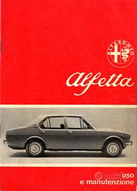 Alfa Romeo Alfetta Uso e Manutenzione