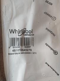 Resistenza NUOVA originale per lavatrice Whirlpool