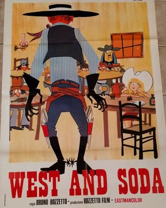 manifesto West and Soda Bruno Bozzetto 