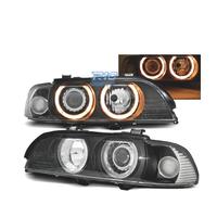 FARI BMW E39 95-00 XENON ANGEL EYES FONDO NERO CRO
