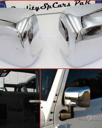 Calotte Specchietti Jeep Wrangler JK Cover Cromata