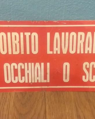 Cartello proibito 