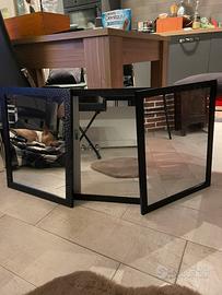 3 specchi 45x55 cornivr nera lucida