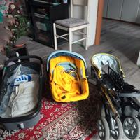 trio giordani, tiralatte elettrico e marsupio 