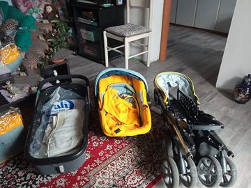 trio giordani, tiralatte elettrico e marsupio 