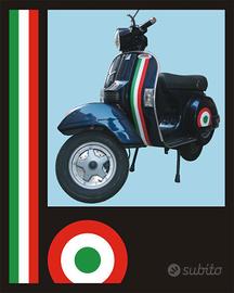 Adesivi tricolore Piaggio Vespa