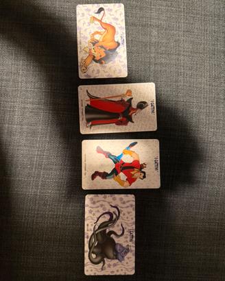 Serie completa quattro schede telefoniche Disney