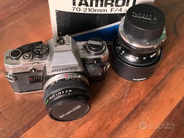 Olympus OM10+Tamron 70-210mm+ Mini Digitale