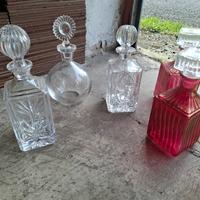 lotto 5  bottiglie per liquori 