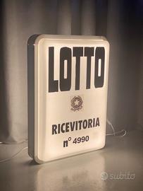 Insegna bifacciale luminosa LOTTO